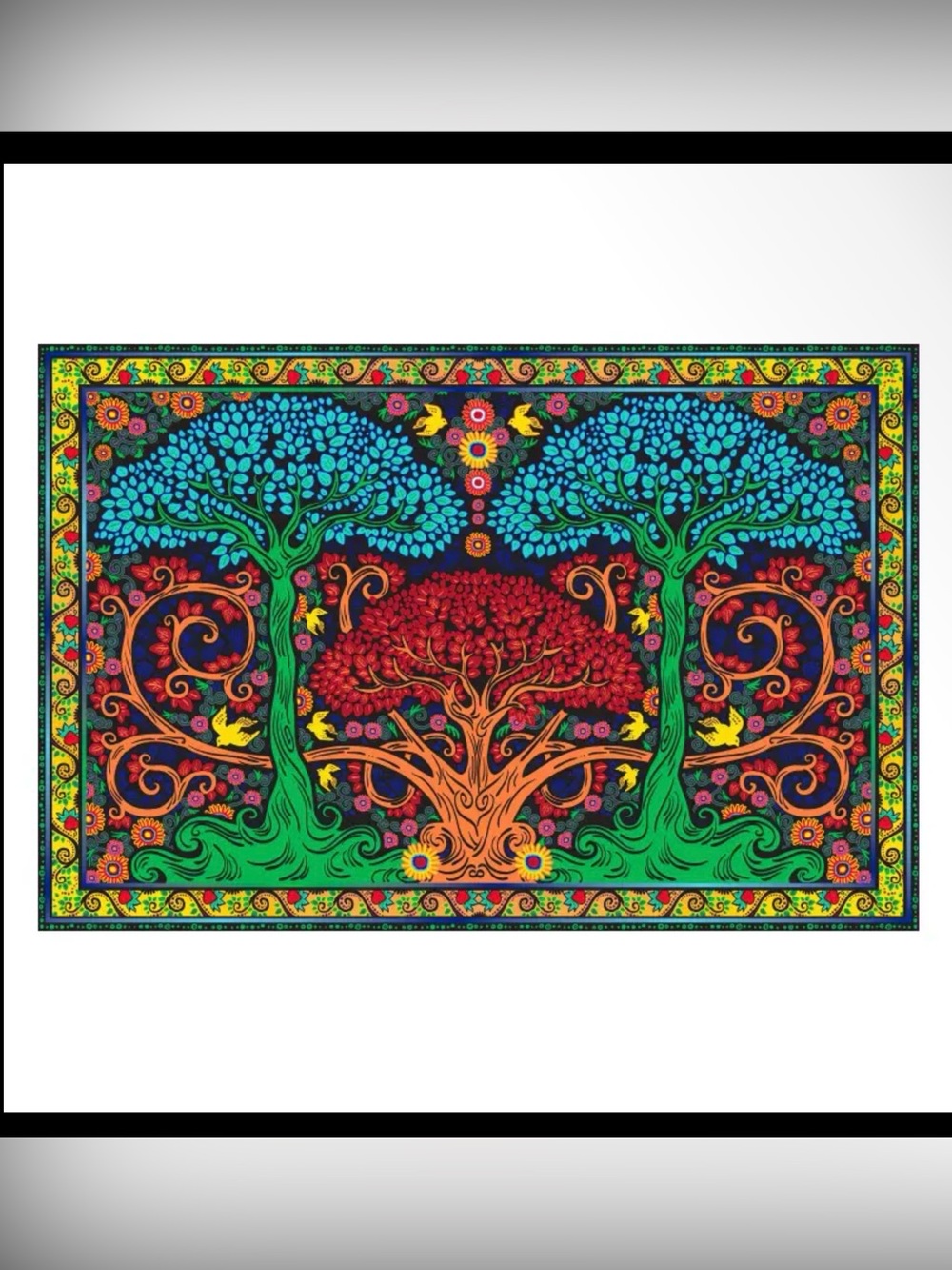 3 tree tapestry 60 x 90”